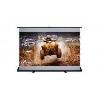Plátno AVELI PREMIUM, manuálne spúšťanie z podlahy, čierne, 221 x 124 (16:9), 100" | 97997499556 | 8594070113231