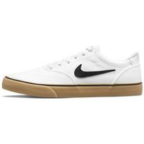 Nike SB Chron 2 Drobė Balta Guma Šviesiai Ruda Juoda Unisex Riedlenčių Batai DM3494-101 EU 38.5