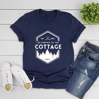 Aš atvykstu į kotedžą Marškinėliai Hokejaus Romantika Įkvėpti Marškinėliai Įkaitusi Rivalybė Booktok Marškinėliai Unisex Trumpomis Rankovėmis T-shirt Lauko Marškinėliai S juoda