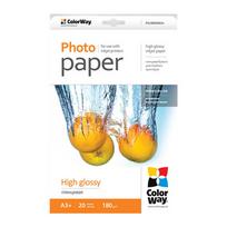 ColorWay  Photo Paper, 20 sheets | High Glossy | 180 g/m² | A3+ | PG180020A3+ | 4823108631732