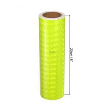 20cm*1M Atspindinti juosta Fluorescencinė geltona Didelio matomumo Atšvaito lipdukas Saugos įspėjimas Matomumas Vandeniui atspari Lipni plėvelė