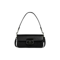 Rankinė moteriška Coach Morgan 27 su atvartu, odinė, pilkai-bronzos spalvos, juoda CE562-QBM2 Basic Set (Bag+Dust Bag)