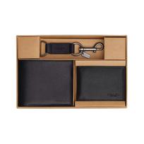Coach 3 viename piniginė 11 logotipas įspaustas lygus veršio oda Rinkinys Vyriškos piniginės Juoda CS433-BLK Black