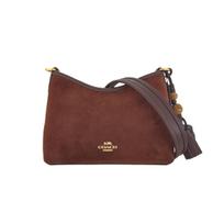 Coach Laurel 19 Kutais Puošta Suede Tekstūros Mahjong Krepšys Per Petį Odinis Peties Krepšys Maži Moteriški Krepšiai Ruda Auksinė CCF14-IMYEF Basic Set (Bag+Dust Bag)