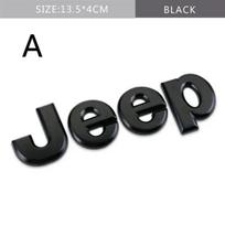 Skirta Jeep SKIRTA JEEP Wrangler Tj Jk Jl Grand Cherokee Commander Renegade Liberty Compass Patriot Automobilio Priekinės Bagažinės Šoninė Emblema Met