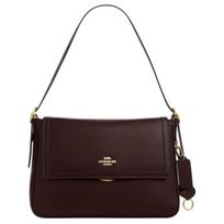 Rankinė ant peties Coach Etta 29 su logotipu iš odos, didelė moteriška rankinė, tamsiai ruda CCE57-IMXAL Basic Set (Bag+Dust Bag)