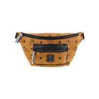 MCM Fursten Visetos Reguliuojamas Juosmens Diržas Užtrauktuko Užsegimas Mini Krūtinės Krepšys Vyriški krepšiai Ruda Konjako MMZCAFI01CO001 Basic Set (Bag+Dust Bag)