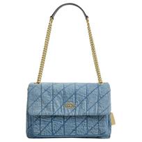 Coach Elodie 26 Deimantų rašto džinsinė rankinė per petį po pažastimi Vidutinio dydžio Moteriškos rankinės Mėlyna CDC05-IMTYV Basic Set (Bag+Dust Bag)
