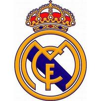 Real Madrid lipdukas [st092] Raudona emblema 8,9 x 6,5 cm