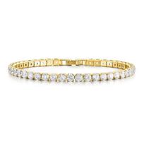 3mm Moissanite Tennis Bracelet 925 Silver Plated White Gold Bracelet for Women Man Sparkling Party Fashion Jewelry 16cm auksas