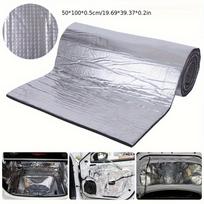 Atsparus ugniai Šilumos izoliacijos Garso izoliacijos kilimėlis 5 mm 10 mm Kvadratinė aliuminio folija Automobilio garso izoliacijos vata Automobilio variklio dangčio garso izoliacija sidabras