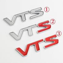 Automobilio lipdukas 3D metalinis chromuotas VTS emblemos ženklelis Lipdukai Citroen C2 C4 C5 1 white