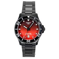 Tissot SeaStar 1000 Stainless Steel Red And Black Dial Quartz T120.410.33.421.00 300M Men's Watch raudona