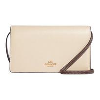 Rankinė Anna 20 Spalvų Blokų Sulankstoma Užsegama Spaudėmis Daug Kortelių Lizdų Akmenukų Odos Crossbody Bag Maža Moteriška Crossbody Bag Dramblio Kaulo CC935-IMUOF Basic Set (Bag+Dust Bag)