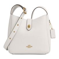 Coach Hadley 25 Klasikinis logotipas Odinė rankinė per petį Vidutinio dydžio Moteriškos rankinės Kreidos baltumo CW002-IMCHK Basic Set (Bag+Dust Bag)