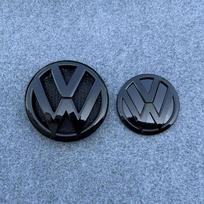 Karštas VW T5 T6 Automobilio Variklio Dangčio Priekinės Grotelės Emblema Galinės Bagažinės Logotipo Dangtelis Dekoracija Volkswagen Transporter T5 T6 2010-2020 sportva Glossy Black