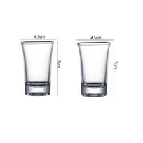 15ml/30ml/50ml Aukštos kokybės stori kokteilių taurės Baijiu puodelis Prabangus mažas vyno taurė šotų taurė Scotch Bourbon puodeliai Baro stiklinė 2pcs