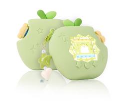 Tamagotchi Paradise Compatible Case 3D Apple 4-Piece Set Protective Cover Silicone Changeable Face Plate Dial Cap Charm Cute Shock Absorption Scratch