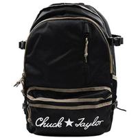 Converse Logo Large Capacity Polyester Backpack Women Backpacks Black Brown 10023813-A01 Black Brown