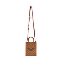 MCM Himmel Classic lauro lapo logotipas odinė pirkinių rankinė moteriškos pirkinių rankinės MMTEAAC02CO001 Basic Set (Bag+Dust Bag)