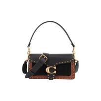 Coach Tabby 26 Susiūtas zomšas Odinis Pečių Krepšys Moteriškas Pečių Krepšys Juodas Rudas 79338-B4M2 Basic Set (Bag+Dust Bag)