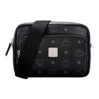 MCM monogramos odinė rankinė per petį Moteriškos rankinės Juoda MMRAAKC02BK001 Basic Set (Bag+Dust Bag)