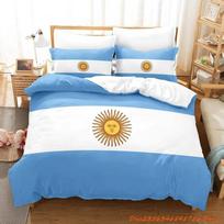 Argentinos vėliavos patalynės komplektas Vienvietis Twin Full Queen King Dydžio Lova Suaugusiųjų Vaikų Miegamojo Antklodės Užvalkalų Rinkiniai 3D Spausdinimo Paklodės Rinkinys 70x133cm 2pcs