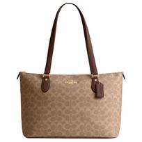 Coach Gallery 36 monogramos užtraukiama rankinė moteriškos rankinės Tamsiai chaki CW381-IMXHE Basic Set (Bag+Dust Bag) brown