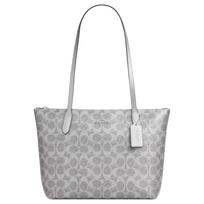 Coach Fiona 24 Sidabro logotipas Rankinė moteriška Rankinės Pilka CW396-SVYGP Basic Set (Bag+Dust Bag)