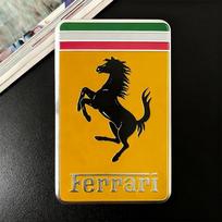 3D aliuminio lydinio automobilio emblemos lipdukai Ženklelis Modifikavimo lipdukas Ferrari F430 Stradale 458 488 599 612 FF F12 Automobilio priedai