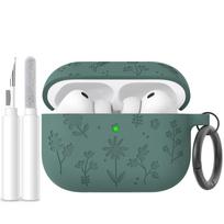 For AirPods Pro 3 Earphone Case Flower Engraved Silicone For AirPods Pro 3rd Generation Case with Cleaning Kit for AirPods Pro 3 For AirPods Pro 3
