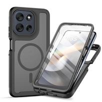 Moto G56/G55/G35 Drop-Proof Outdoor Case with Built-In Screen Protector & Anti-Slip Magnetic Skin G55