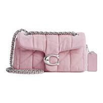 Coach Tabby 20 Logotipo Klasikinis Dygsniuotas Džinsinis Crossbody Pečių Krepšys Mažas Moteriški krepšiai Šviesiai Violetinis CBG33-LHY24 Basic Set (Bag+Dust Bag) white