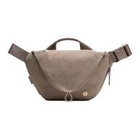 Lululemon Išlenktas 3L Vienspalvis Užtraukiamas Kryžmai Nešiojamas Krepšys Unisex Krepšiai Šiltai Rudo Pilkumo LU9BSJS-WSHG Warm Umber Gray/WSHG gray