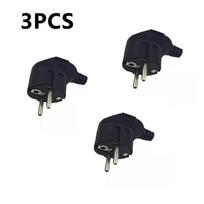 3PCS 4.8mm EU Schuko Plug Male Replacement Outlets Rewireable 250V 16A IP44 Connector Electeic Socket For Power Extension Cable balta