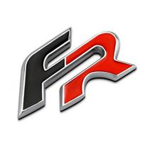 1 vnt. 3D metalinis FR automobilio šoninio sparno galinio bagažo skyriaus emblemos ženkliuko lipdukas lipdukas