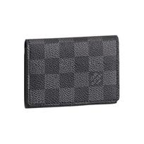 Louis Vuitton Vokelis Vizitinių Kortelių Laikiklis Vyriškas Kortelių Laikiklis Pilkas Juodas N63338 Gift Set(Basic Set+Box+Shopping Bag)