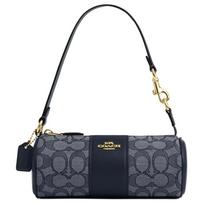 Coach Nolita 20 Rankinė su užtrauktuku, žakardinė ir lygaus odos, maža, moteriška, vidurnakčio mėlyna CU989-IMX1X Basic Set (Bag+Dust Bag)
