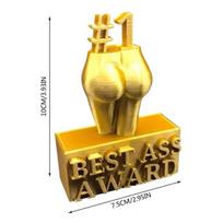 Best Ass Award Creative Best Boobs Award   Gold Ornament Trophy Statue Funny Creativity Resin Home Decorations Gifts