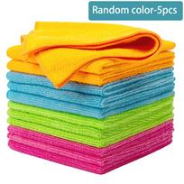 10pcs Microfiber Cleaning Cloths,Absorbent Lint-Free Cleaning Rags Microfiber Towels for Car Mechanic Garage Housekeeping 10pcs