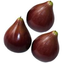 3 Pcs Artificial Fig Models Plastic Fruit Flower Fruits for Decoration Lifelike 7x6cm