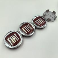 4pcs 60mm Wheel Center Hub Cap Logo Car Emblem Dust-Proof Badge Covers Styling Accessories for Fiat 500 Auto Rim Refit