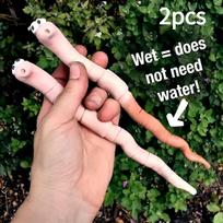 2/4pcs Adorable Hanging Hippie Worms Planter Ties-Cute Garden&Patio Decor for Indoor/Outdoor Plants,Whimsical Plant Accessories