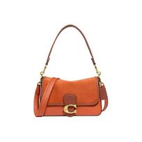Coach Tabby 26 Klasikinė C sagtelė Odinė ir zomšinė peties rankinė Moteriška peties rankinė Canyon-Raudona ruda C5262-B4NP6 Basic Set (Bag+Dust Bag) brown