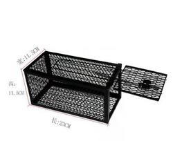 1pc Humane Rat Trap Cage - Non-Toxic Catch & Release Live Animal Trap with Multiple Compartments, Durable Metal Wire Mesh for M
