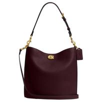Coach Willow 28 Kibiro formos rankinė su pasukama sagtimi Moteriška petinė rankinė Merlot CW624-B4MER Basic Set (Bag+Dust Bag)