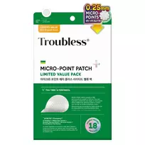 Troubless - Micro-Point Patch Plus Limited Value Pack - Pleistrai nuo Odos Netobulumų su Mikroadatomis - 18vnt