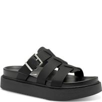 Tamaris moteriškos juodos šlepetės, Footbed styles sandals