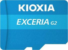 Kioxia Exceria G2 Micro SD atminties kortelė 32GB 100MB/s UHS-I klasės U3 V30 su