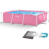 Didelis stačiakampio formos rėmo sodo baseinas 220 x 150 cm INTEX 28266